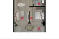 Wohnung 1 Schlafzimmer 60 m² Bornova, Türkei
