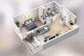 Apartamento 2 habitaciones 45 m² Poznan, Polonia