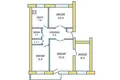 4 room apartment 64 m² Pinsk, Belarus