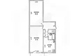 2 room apartment 53 m² Brest, Belarus
