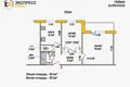 2 room apartment 50 m² Kobryn, Belarus