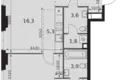 Wohnung 2 zimmer 56 m² Moskau, Russland