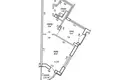 1 room apartment 46 m² in Minsk, Belarus