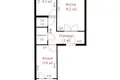 2 room apartment 52 m² Maladzyechna, Belarus