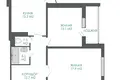 Квартира 2 комнаты 65 м² Минск, Беларусь