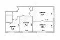 Квартира 3 комнаты 55 м² Чернавчицы, Беларусь