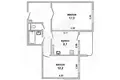 Appartement 2 chambres 53 m² Muchaviecki sielski Saviet, Bélarus