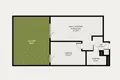 1 bedroom apartment 45 m² Warsaw, Poland