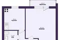 1 room apartment 35 m² Salihorsk, Belarus