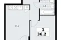 Mieszkanie 1 pokój 36 m² Troick, Rosja
