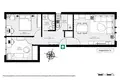 3 room apartment 48 m² Warsaw, Poland