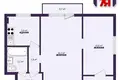 2 room apartment 44 m² Navakolasava, Belarus