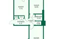 2 room apartment 47 m² Baranavichy, Belarus