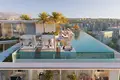 Complejo residencial New complex of furnished apartments Cove Grand with swimming pools, lounge areas and mini golf, Dubailand, Dubai, UAE