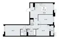 3 room apartment 77 m² Troitsk, Russia