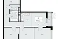 4 room apartment 66 m² Moscow, Russia