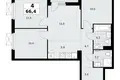 4 room apartment 66 m² poselenie Sosenskoe, Russia