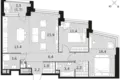 Квартира 3 комнаты 79 м² Москва, Россия