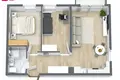 3 room apartment 52 m² Klaipėda, Lithuania