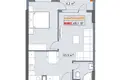 Квартира 2 комнаты 48 м² Адлиа, Грузия