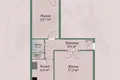 2 room apartment 50 m² Dzyarzhynsk, Belarus