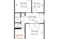 Квартира 3 комнаты 55 м² Молодечно, Беларусь