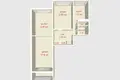 Mieszkanie 3 pokoi 65 m² Mińsk, Białoruś