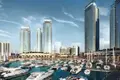 Complexe résidentiel High-rise premium residence Creek Residences near the yacht marina, Dubai Creek Harbour, Dubai, UAE