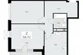 2 room apartment 59 m² Moscow, Russia