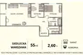 3 room apartment 56 m² Warsaw, Poland