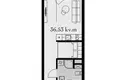 Mieszkanie 2 pokoi 37 m² Wilno, Litwa