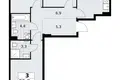 3 room apartment 73 m² Kommunarka, Russia