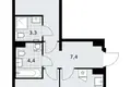 Wohnung 2 zimmer 59 m² Troizk, Russland