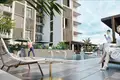 Residential complex New Aria Heights Residence with swimming pools and restaurants in the prestigious area of JVC, Dubai, UAE