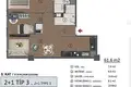 Квартира 1 комната 61 м² Мраморноморский регион, Турция