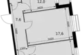 Квартира 2 комнаты 62 м² Развилка, Россия