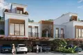 Complejo residencial New residence Mykonos with a beach and lounge areas, Damac Lagoons, Dubai, UAE