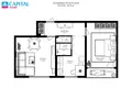 2 room apartment 49 m² Vilnius, Lithuania