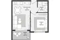 1 room apartment 43 m² Gazipasa, Turkey