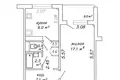 Квартира 1 комната 39 м² Минск, Беларусь