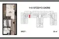 Appartement 1 chambre 35 m² Mezitli, Turquie