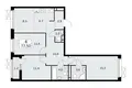 4 room apartment 78 m² Postnikovo, Russia