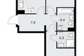 Wohnung 2 zimmer 60 m² Troizk, Russland