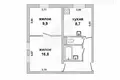 2 room apartment 46 m² Brest, Belarus