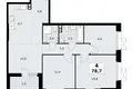 4 room apartment 79 m² poselenie Sosenskoe, Russia