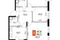 Квартира 3 комнаты 83 м² Развилка, Россия