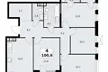 4 room apartment 101 m² South-Western Administrative Okrug, Russia