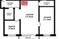 2 room apartment 45 m² Minsk, Belarus