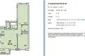 3 room apartment 69 m² Minsk, Belarus