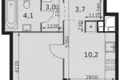 1 room apartment 36 m² Moscow, Russia